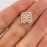 Herraje Trebol 1.7 g / 1.9 cm Oro Amarillo 18K