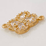 Herraje Trebol 1.7 g / 1.9 cm Oro Amarillo 18K