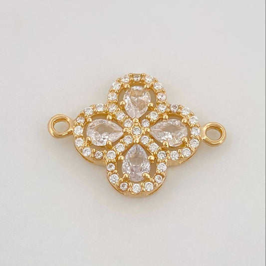 Herraje Trebol 1.7 g / 1.9 cm Oro Amarillo 18K