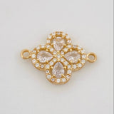 Herraje Trebol 1.7 g / 1.9 cm Oro Amarillo 18K