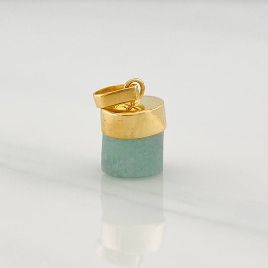 Dije Morralla Esmeralda 0.8g / 1.05cm Oro Amarillo 18K