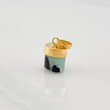 Dije Morralla Esmeralda 0.8g / 1.05cm Oro Amarillo 18K