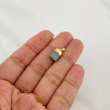 Dije Morralla Esmeralda 0.8g / 1.05cm Oro Amarillo 18K