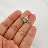 Dije Morralla Esmeralda 0.4g / 1.05cm Oro Amarillo 18K