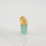 Dije Morralla Esmeralda 0.8g / 2cm Oro Amarillo 18K