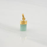 Dije Morralla Esmeralda 0.4g / 1.05cm Oro Amarillo 18K