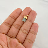 Dije Morralla Esmeralda 0.4g / 1.05cm Oro Amarillo 18K