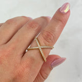 Anillo X 3.6gr / T7 / Oro Amarillo 18K ©
