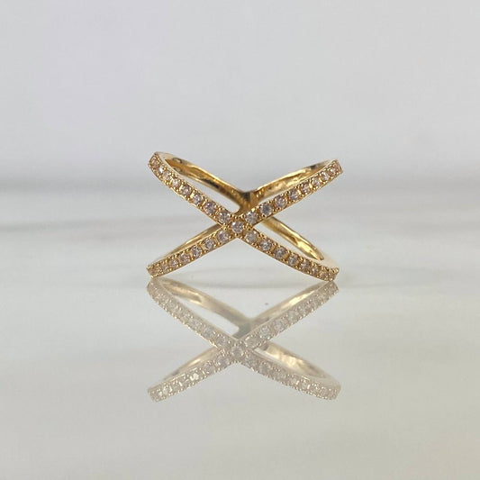 Anillo X 3.65 g / T7 1/2 Oro Amarillo 18K