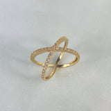 Anillo X 3.65 g / T7 1/2 Oro Amarillo 18K
