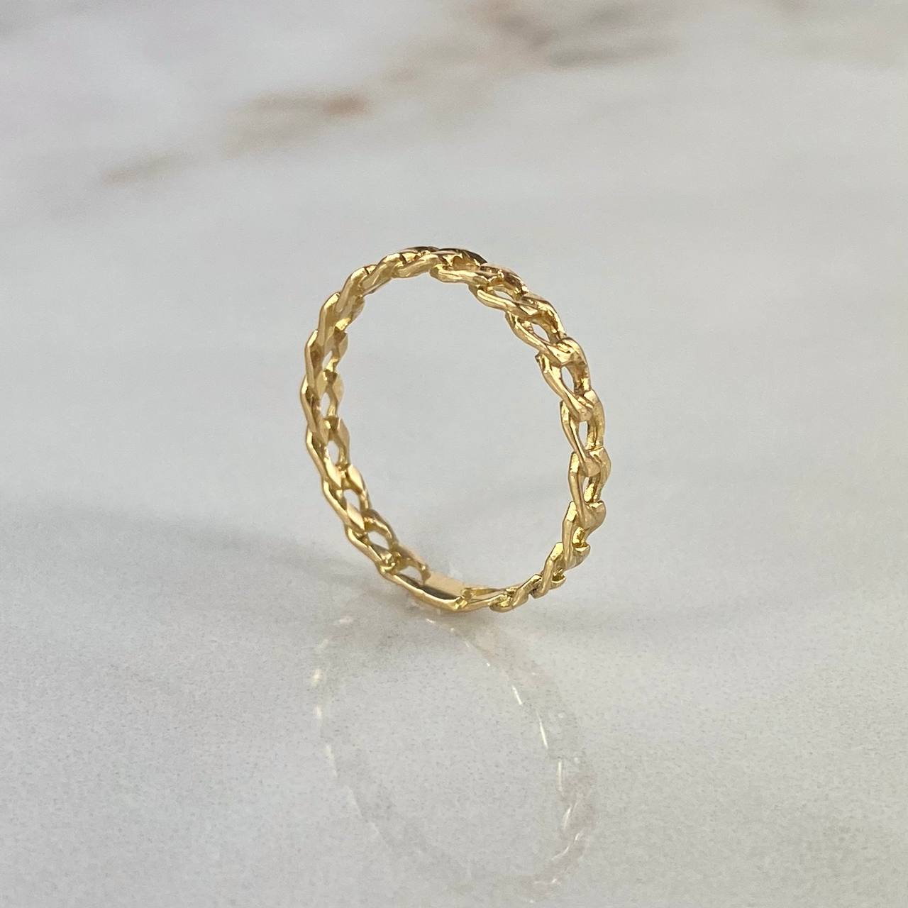 Anillo Cubano Tibetano 1.15gr / T6 / Oro Amarillo