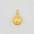 Dije Corona Texturizado 0.5g / 1.6cm Oro Amarillo 18K