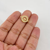 Herraje Corona 1.2g / 1.6cm Oro Amarillo 18K