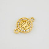 Herraje Corona 0.7g / 1.4cm Oro Amarillo 18K