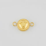 Herraje Corona Texturizado 0.4g / 1.4cm Oro Amarillo 18K