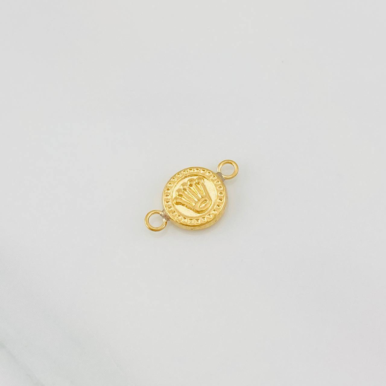 Herraje Corona Texturizado 0.4g / 1.4cm Oro Amarillo 18K