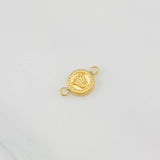 Herraje Corona Texturizado 0.4g / 1.4cm Oro Amarillo 18K