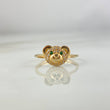 Anillo Oso 2.1gr / T7 / Circones Blancos Verdes Oro Amarillo