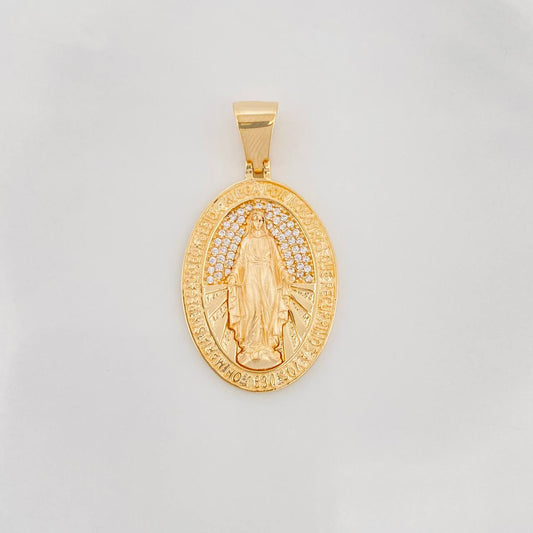 Dije Virgen Milagrosa 7.35g / 4cm Oro Amarillo 18K
