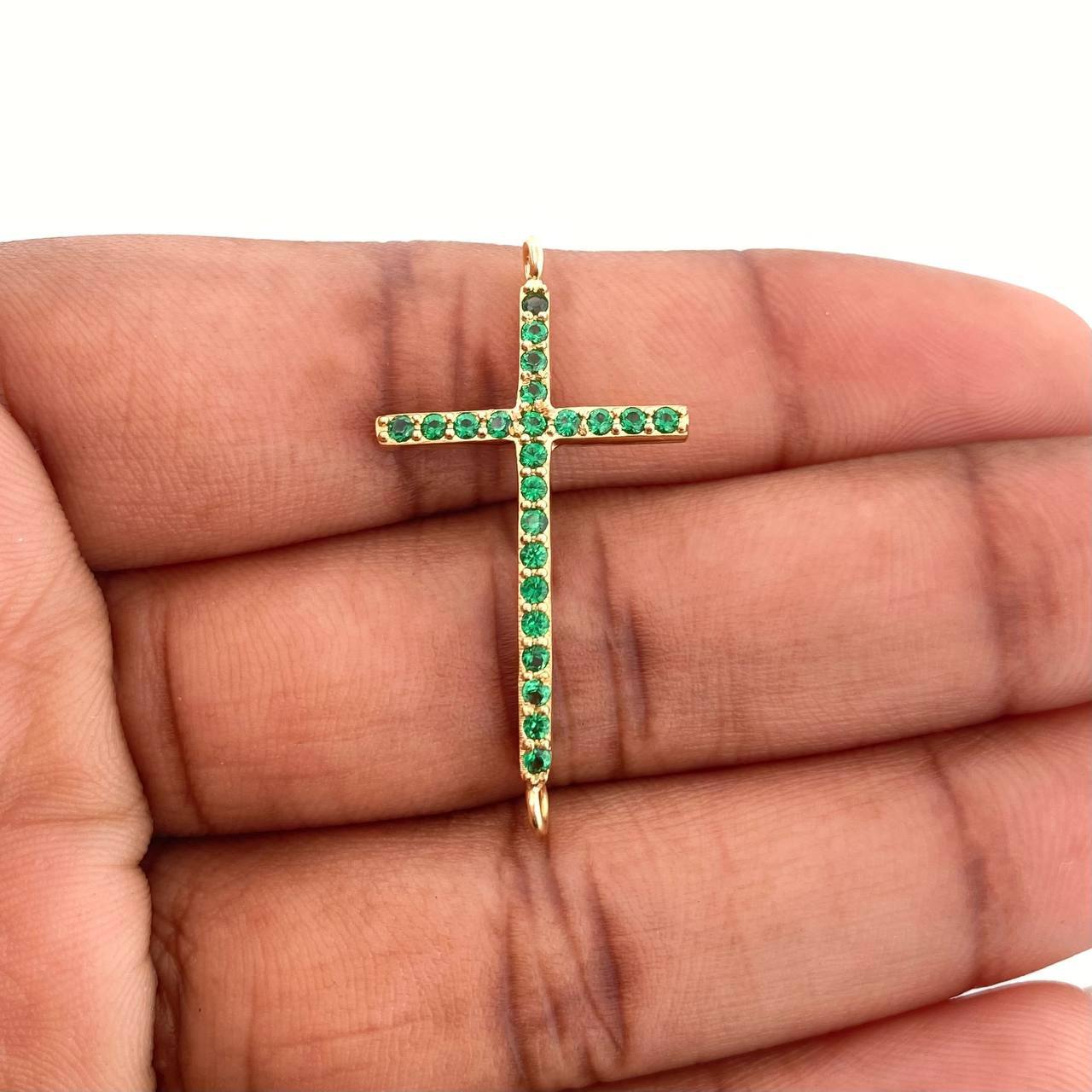 Herraje Cruz 1.5gr / 3.3cm / Oro Amarillo 18K %