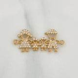Herraje Familia Silueta 1.95gr / 2.7cm / Oro Amarillo 18K %