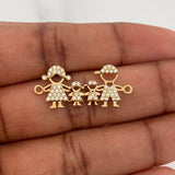 Herraje Familia Silueta 1.95gr / 2.7cm / Oro Amarillo 18K %