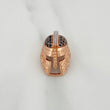 Herraje Casco Espartano 3.65gr / 1.5cm / Dos Oros Blanco Rosa 18K %