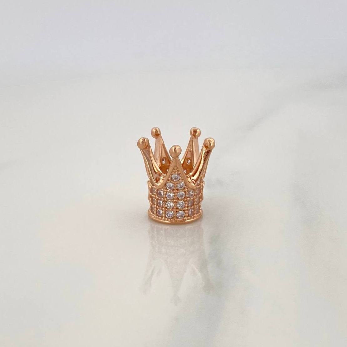 Herraje Corona 1.35gr / 1cm / Oro Rosa 18K %