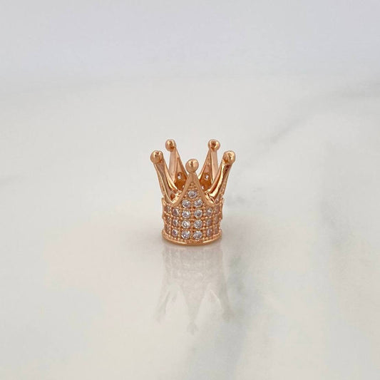 Herraje Corona 1.35gr / 1cm / Oro Rosa 18K %