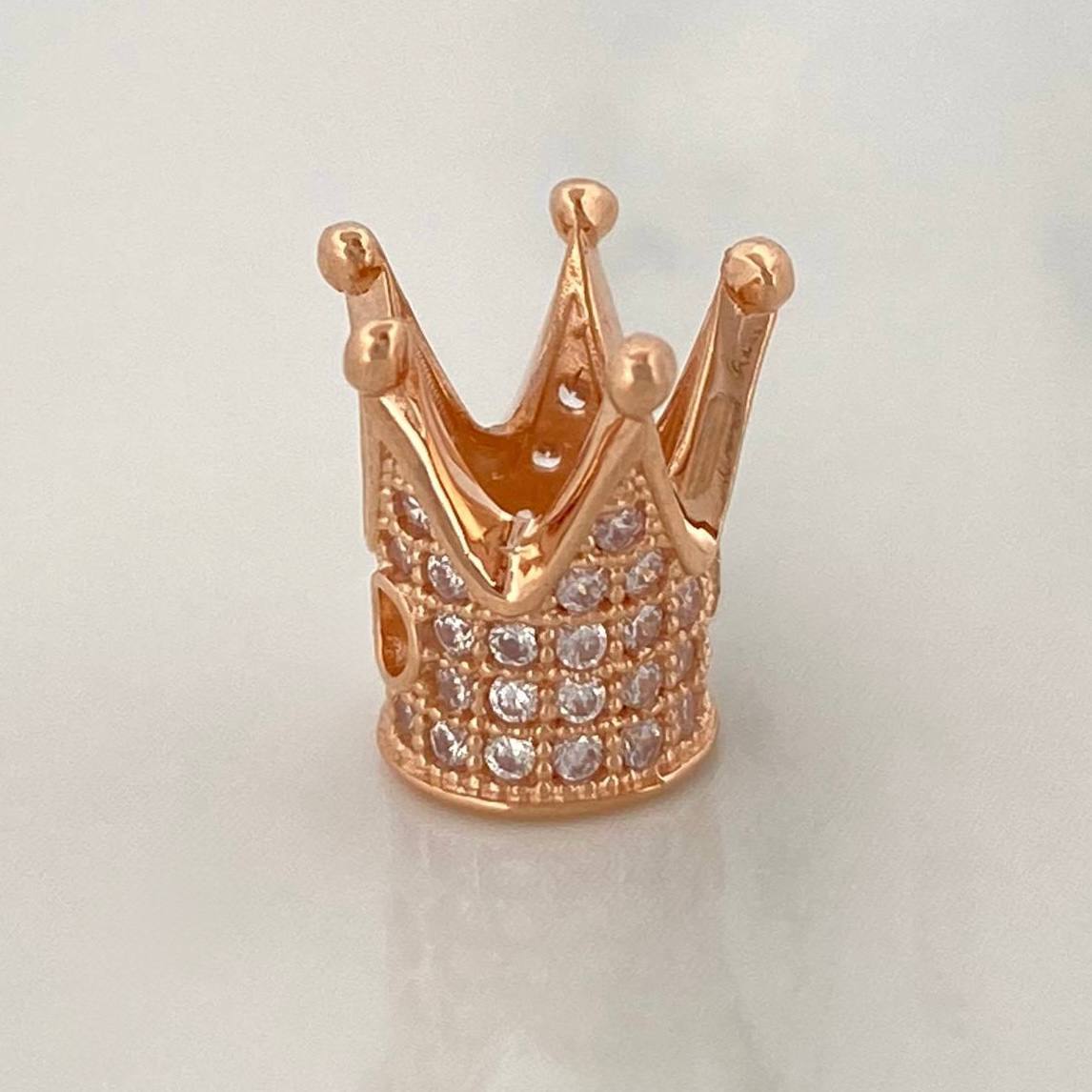 Herraje Corona 1.35gr / 1cm / Oro Rosa 18K %