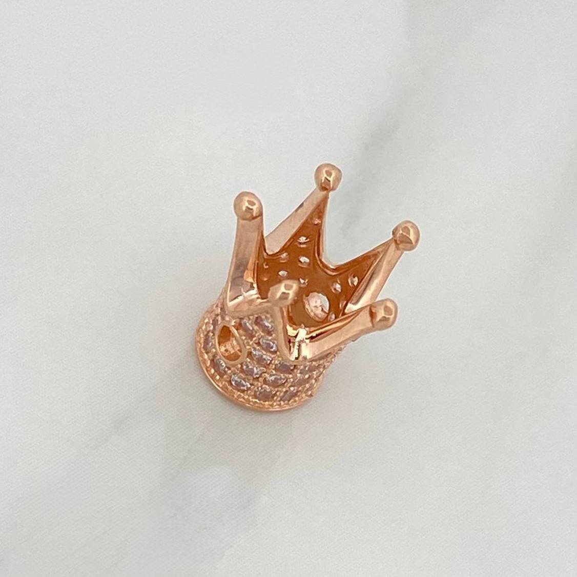 Herraje Corona 1.35gr / 1cm / Oro Rosa 18K %