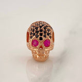 Herraje Calavera 2.5gr / 1.1cm / Oro Rosa 18K %