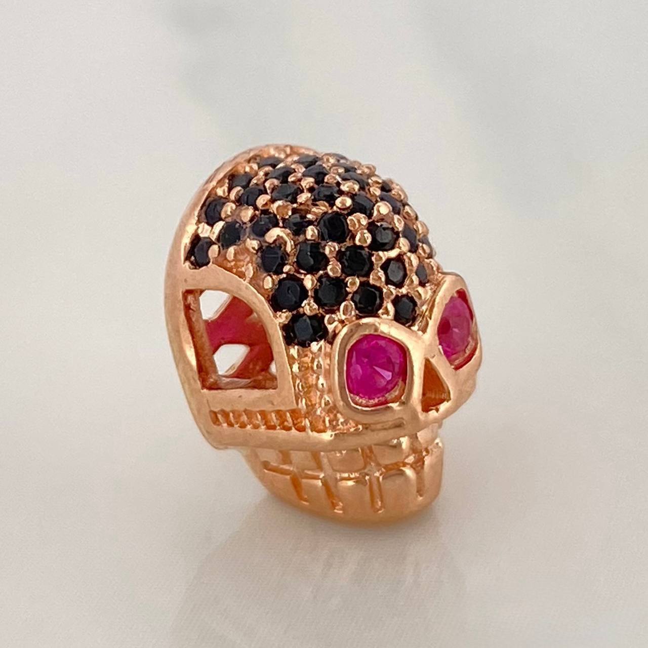 Herraje Calavera 2.5gr / 1.1cm / Oro Rosa 18K %