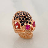 Herraje Calavera 2.5gr / 1.1cm / Oro Rosa 18K %
