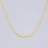 Cadena Mini Militar 1.4g / 45cm / 0.9mm Oro Amarillo 18K