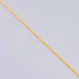 Cadena Mini Militar 1.4g / 45cm / 0.9mm Oro Amarillo 18K