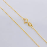 Cadena Mini Militar 1.4g / 45cm / 0.9mm Oro Amarillo 18K
