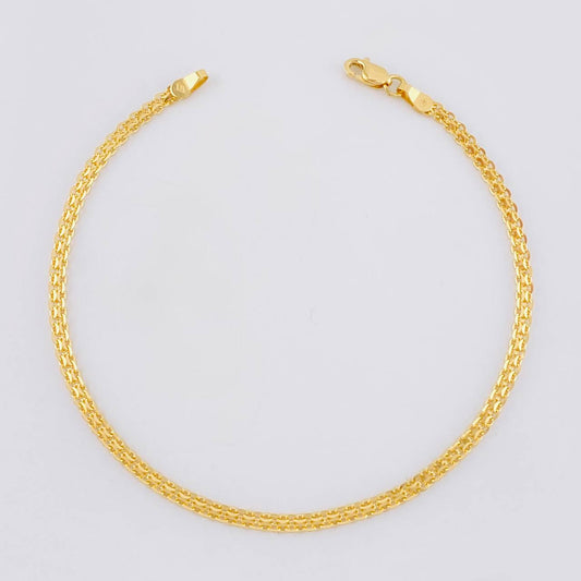 Pulso Chino 2.65g / 19.3cm / 2.4mm Oro Amarillo 18K