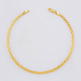 Pulso Chino 2.7g / 19.1cm / 2.4mm Oro Amarillo 18K