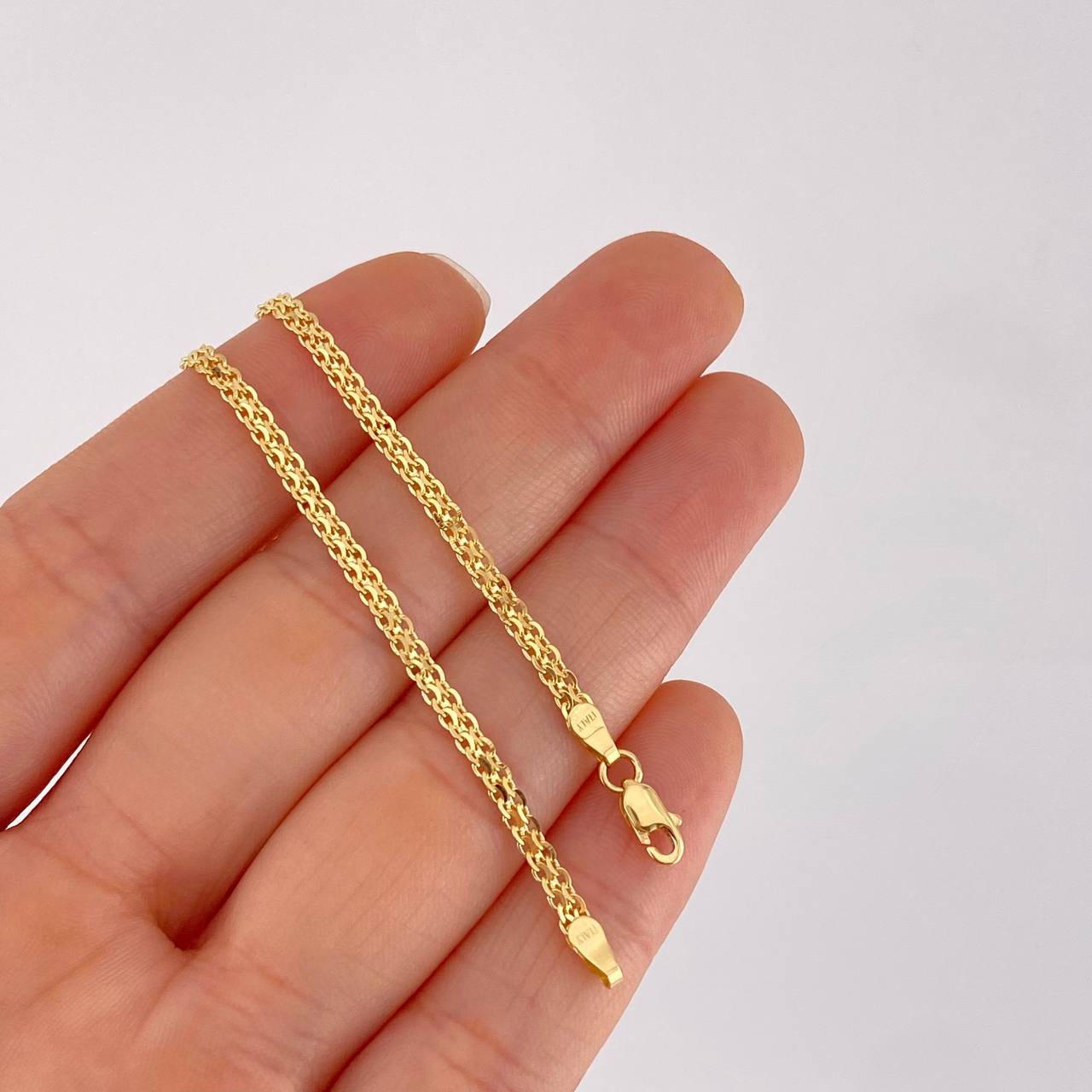 Pulso Chino 2.65g / 19.2cm / 2.4mm Oro Amarillo 18K