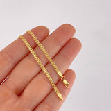 Pulso Chino 2.65g / 19.2cm / 2.4mm Oro Amarillo 18K