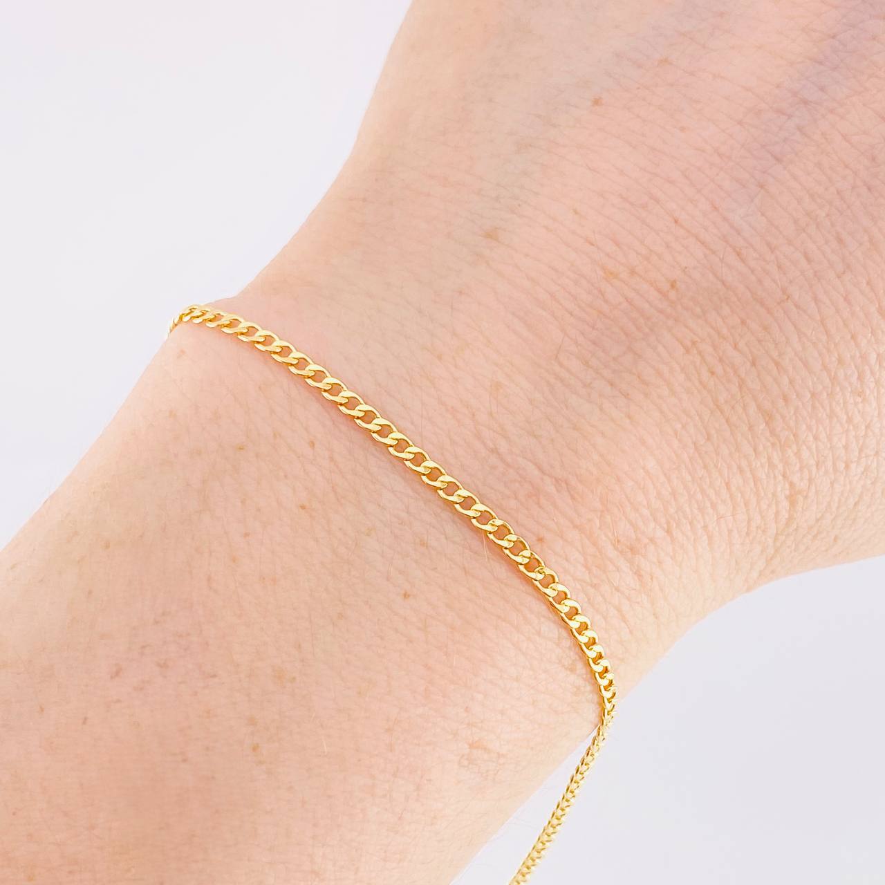 Pulso Cubano 0.75g / 19.3cm / 2mm Oro Amarillo 18K