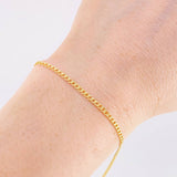 Pulso Cubano 0.8g / 19.4cm / 2mm Oro Amarillo 18K