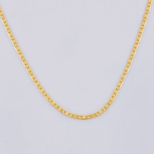 Cadena Plana 2g / 45cm / 1.4mm Oro Amarillo 18K