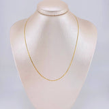 Cadena Plana 2g / 45cm / 1.4mm Oro Amarillo 18K