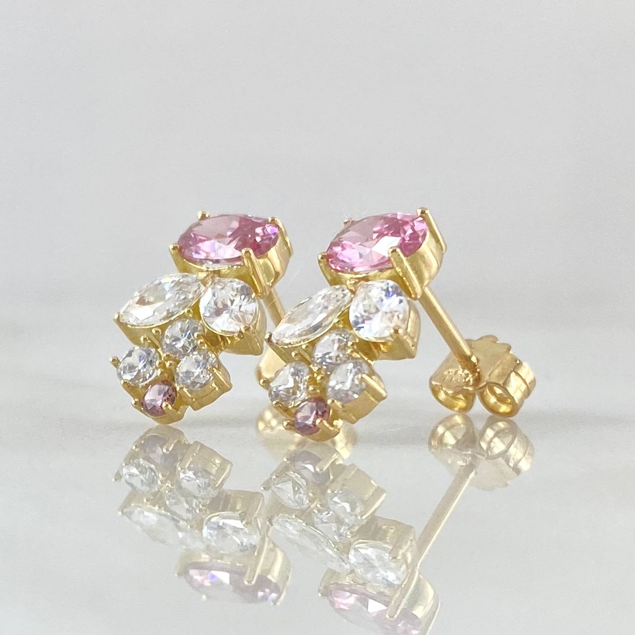 Topos Flor de Muerdago 2.55gr / 1.3cm / Nac.Esp. Oro 18K
