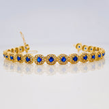 Pulso Halo Tennis 13.3g / 18.05cm / 5.98mm Oro Amarillo 18K