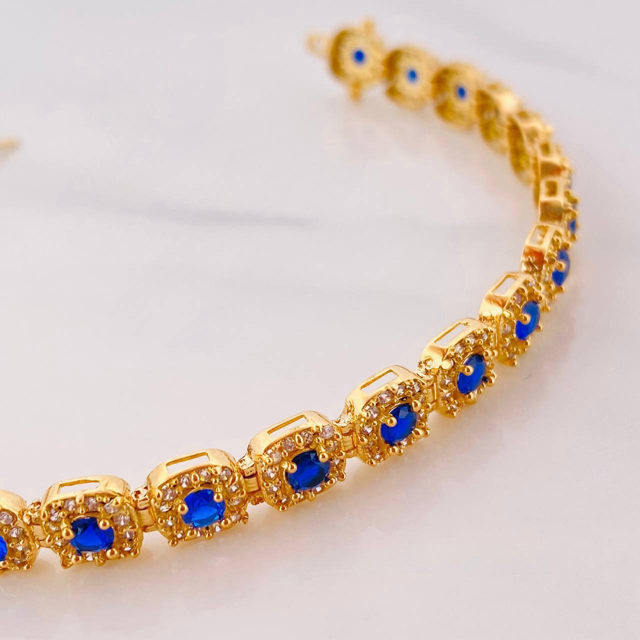 Pulso Halo Tennis 13.3g / 18.05cm / 5.98mm Oro Amarillo 18K