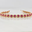 Pulso Halo Tennis 12.95g / 20cm / 6.18mm Oro Rosa 18K