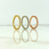 Anillo Trio Churumbelas 9.1gr / T6 3/4 / Circones Blancos Tres Oros *